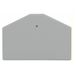 WAGO Abschlussplatte u. Zwischenplatte 281-312 grau