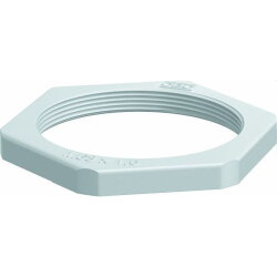 OBO Gegenmutter 116 M M63 PA lichtgrau Polyamid