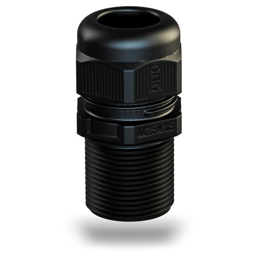 OBO Kabelverschraubung V-TEC VM LL25 SW vollmetrisch lang 24mm