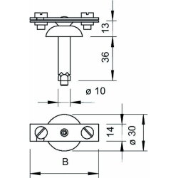 OBO Abstandshalter 710/40 40mm