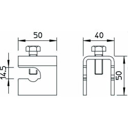 OBO Erdungsklemme 1814 FT für Armierung