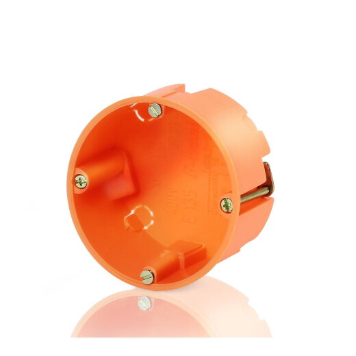 Legrand Gerätedose Hohlwand T:35mm + Geräteschrauben orange