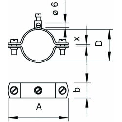OBO Erdungsschelle 925 3/8" Stahl