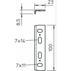 OBO Schraubverbinder SV MKR FS für Kabelrinne...