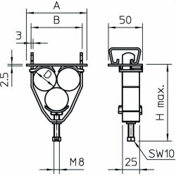 OBO Bügelschelle 2056U/E 34-37mm