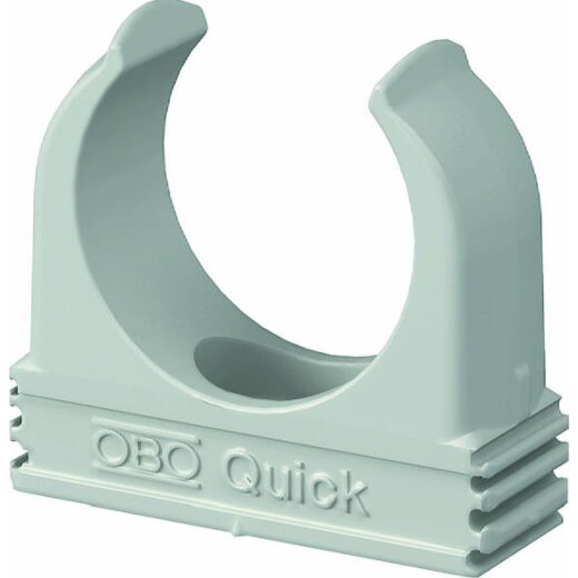 OBO Quick-Schelle 2955 F/M50 steingrau flammwidrig