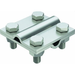 OBO Kreuzverbinder 253 8-10 V4A rund/rund 60x60mm