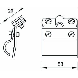 OBO Rinnenklemme 262/A DIN