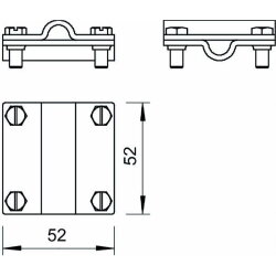 OBO Kreuzverbinder 254/DIN 8-10mm