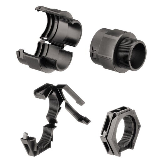 Fraenkische Rohrwerke Verschraubung COV NW37 (PG29) schwarz teilbar 49110370