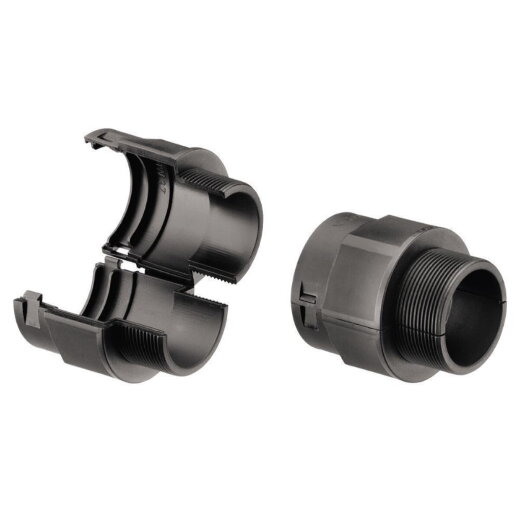 Fraenkische Rohrwerke Cofix-Verschraubung COFIX Fitting M40 schwarz NW37 teilbar 49110372