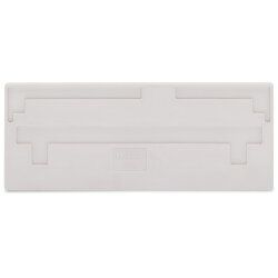 WAGO Trennwand 2 mm dick überstehend lichtgrau 283-331