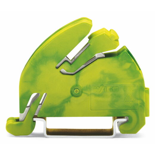 WAGO PE-Sammelschienenträger mit Durchkontaktierung zur Tragschiene DIN 35 grün-gelb 812-141