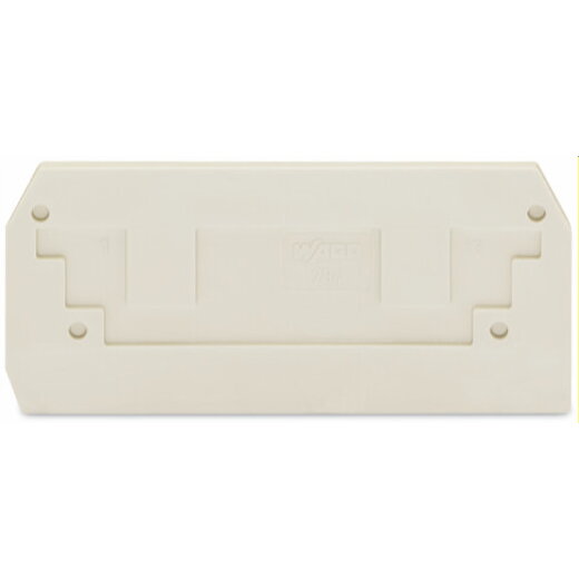 WAGO Abschluss- und Zwischenplatte 2,5 mm dick lichtgrau 284-330