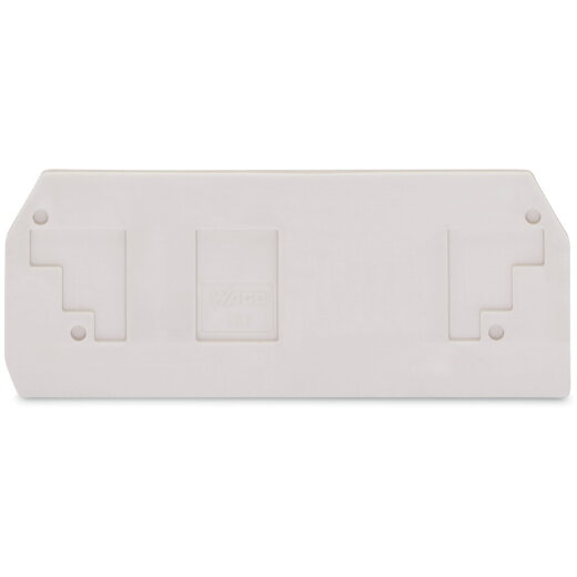 WAGO Abschluss- und Zwischenplatte 2,5 mm dick lichtgrau 283-330