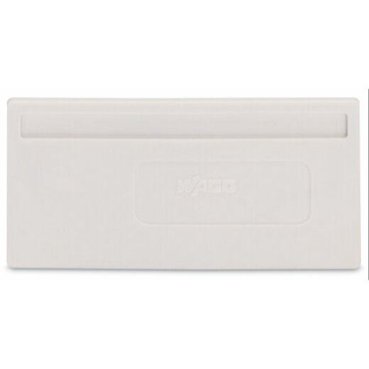 WAGO Trennwand 2 mm dick überstehend lichtgrau 279-331