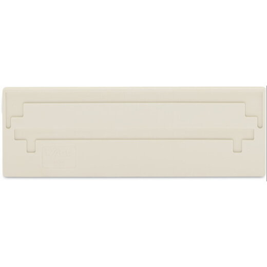 WAGO Trennwand 2 mm dick überstehend lichtgrau 282-342