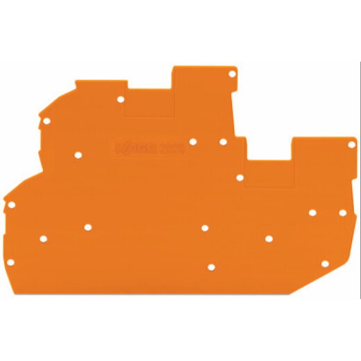 WAGO Abschluss- und Zwischenplatte 1 mm dick orange 2020-2292