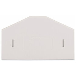 WAGO Trennwand 2 mm dick überstehend lichtgrau 281-358