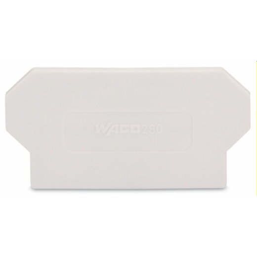 WAGO Trennwand 2 mm dick überstehend lichtgrau 280-363