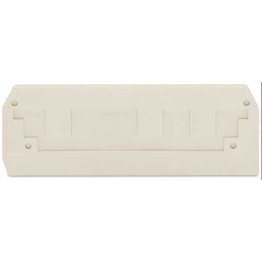 WAGO Abschluss- und Zwischenplatte 2,5 mm dick lichtgrau 284-341