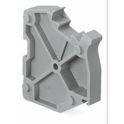 WAGO Blindmodul anreihbar zum Überspringen von z. B. gebrückten Klemmen grau 2004-549