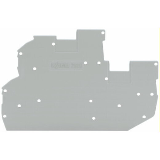 WAGO Abschluss- und Zwischenplatte 1 mm dick grau 2020-2291