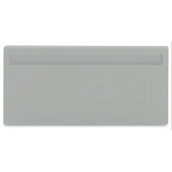 WAGO Trennwand 2 mm dick überstehend grau 279-326