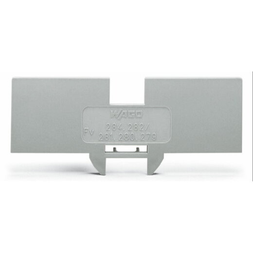 WAGO Reduzierabdeckplatte 1 mm dick in Verbindung mit 2-, 3- und 4-Leiter-Klemmen orange 284-344