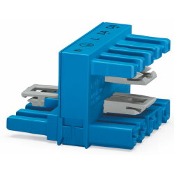 WAGO h-Verteiler 5-polig Kod. I blau 770-993