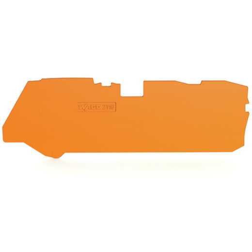 WAGO Abschluss- und Zwischenplatte 1 mm dick für 3-Leiter-Klemmen orange 2110-1392