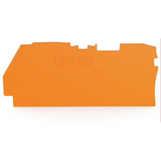 WAGO Abschluss- und Zwischenplatte 1 mm dick orange 2104-1292