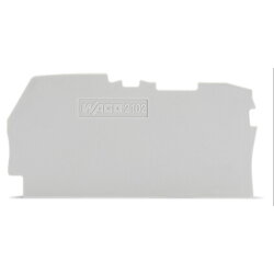 WAGO Abschluss- und Zwischenplatte 0,8 mm dick grau...