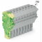WAGO 1-Leiter-Federleiste Push-in CAGE CLAMP® 4 mm? grün-gelb/grau 2022-110/000-037