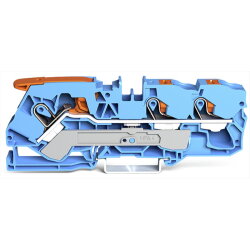 WAGO 3-Leiter-Durchgangsklemme mit Hebel und Drücker...