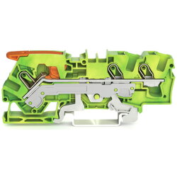 WAGO 3-Leiter-Schutzleiterklemme mit Hebel und Push-in...