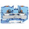 WAGO 2-Leiter-Durchgangsklemme mit Drücker 10 mm? blau 2210-1204