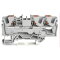 WAGO 3-Leiter-Durchgangsklemme mit Drücker 6 mm? grau 2206-1301