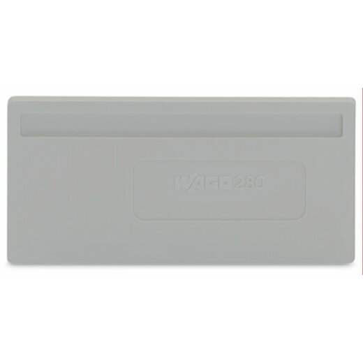 WAGO Trennwand 2 mm dick überstehend grau 280-310