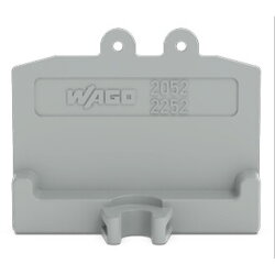 WAGO Abschlussplatte grau 2052-381