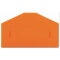 WAGO Trennwand 2 mm dick überstehend orange 281-318