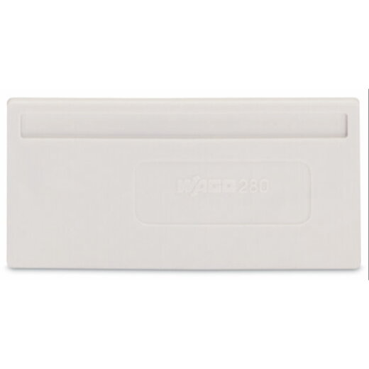 WAGO Trennwand 2 mm dick überstehend lichtgrau 280-357