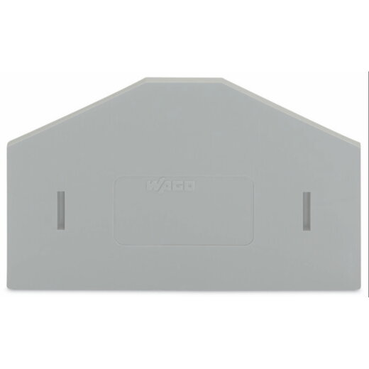 WAGO Trennwand 2 mm dick überstehend grau 281-348