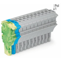 WAGO 1-Leiter-Federleiste Push-in CAGE CLAMP® 4 mm?...