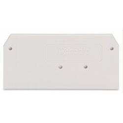 WAGO Abschluss- und Zwischenplatte 2,5 mm dick lichtgrau...