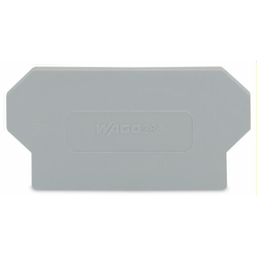 WAGO Trennwand 2 mm dick überstehend grau 280-338