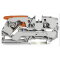 WAGO 2-Leiter-Durchgangsklemme mit Hebel und Push-in CAGE CLAMP® 10 mm? grau 2110-1201