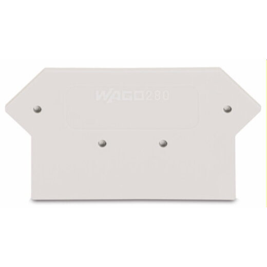 WAGO Abschluss- und Zwischenplatte 2,5 mm dick lichtgrau 280-362