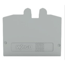 WAGO Abschlussplatte grau 2052-1291