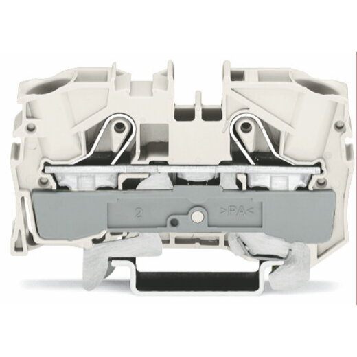 WAGO 2-Leiter-Schirmleiterklemme 10 mm? für Anwendungen Ex e II geeignet weiß 2010-1208